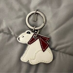 Coach Y2K Polar Bear Keychain Charm